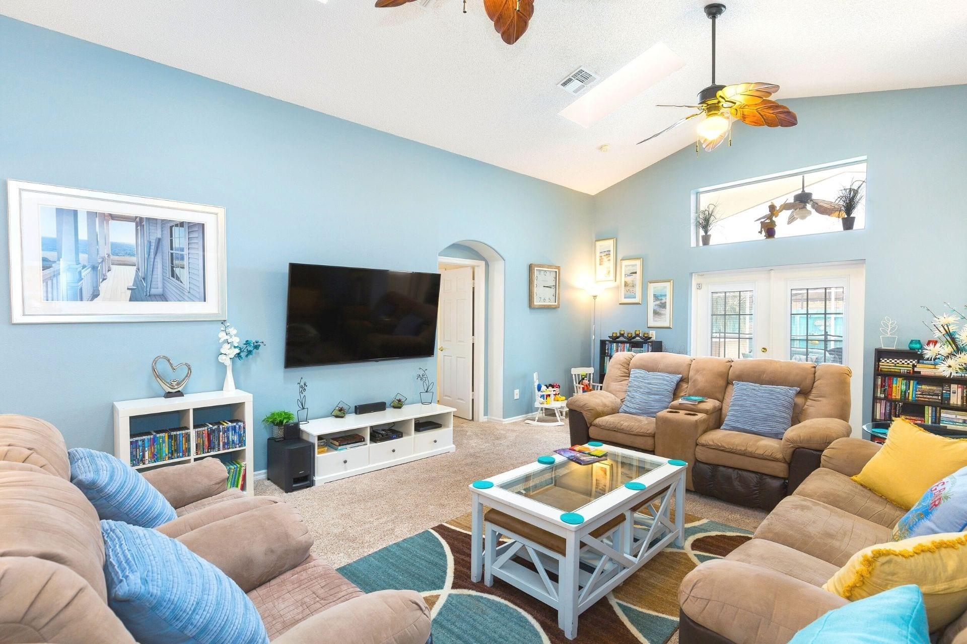 Open plan living area